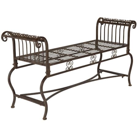 Safavieh Brielle Bench- Rustic Brown - 25.5 x 16.25 x 52 in. PAT5004B